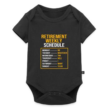 Retraité Retraité Retraité - Body à manches courtes Premium Bébé - noir - Devant