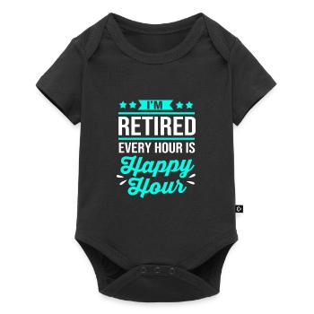 Retraité Retraité Retraité - Body à manches courtes Premium Bébé - noir - Devant