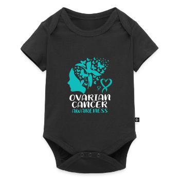 Ovarian Cancer Cancer Survivor Cancer - Baby Premium short-sleeve bodysuit - black - Front
