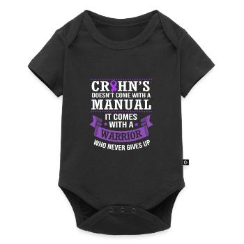 Maladie de Crohn - Body à manches courtes Premium Bébé - noir - Devant