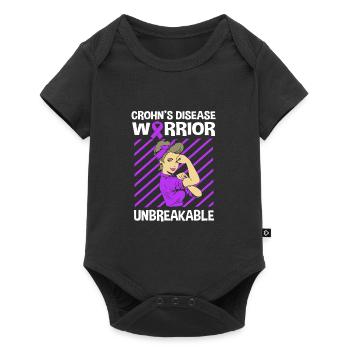 Maladie de Crohn - Body à manches courtes Premium Bébé - noir - Devant