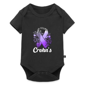 Crohn's disease - Baby Premium short-sleeve bodysuit - black - Front