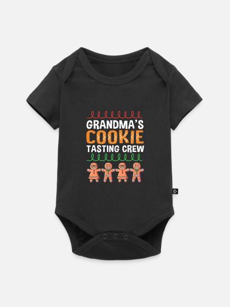 Lebkuchenmann Lebkuchenherz Lebkuchen Naschen - Baby Premium Kurzarmbody - Schwarz