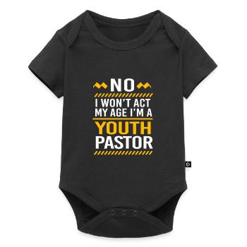 Youth pastor - Baby Premium short-sleeve bodysuit - black - Front