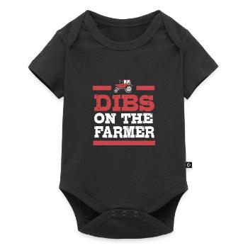 Landwirt Bauer Bäuerin Bauernhof - Baby Premium Kurzarmbody - Schwarz - Vorne