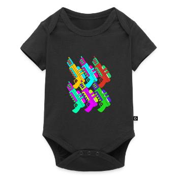 Water pistol - Baby Premium short-sleeve bodysuit - black - Front