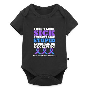 Rheumatism Arthritis - Baby Premium short-sleeve bodysuit - black - Front