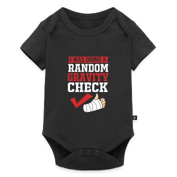 Broken Arm Bone Fracture - Baby Premium short-sleeve bodysuit - black - Front