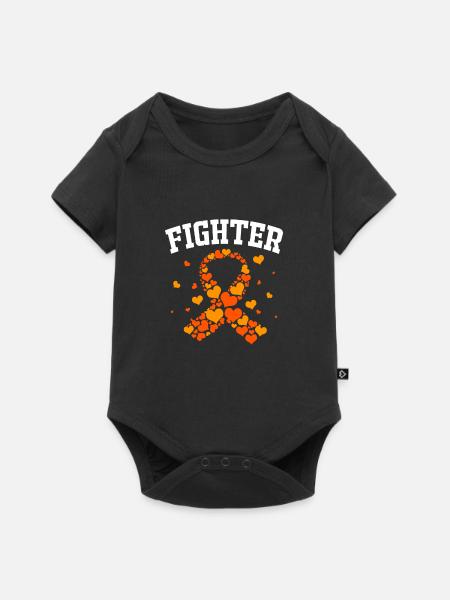 Leukämie Bewusstsein - Baby Premium Kurzarmbody - Schwarz