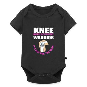 Knie Operation - Baby Premium Kurzarmbody - Schwarz - Vorne