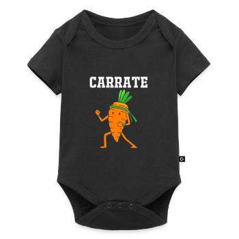 Carottes Légumes - Body à manches courtes Premium Bébé - noir - Devant
