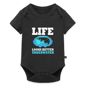 Dive - Baby Premium short-sleeve bodysuit - black - Front