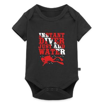 Dive - Baby Premium short-sleeve bodysuit - black - Front