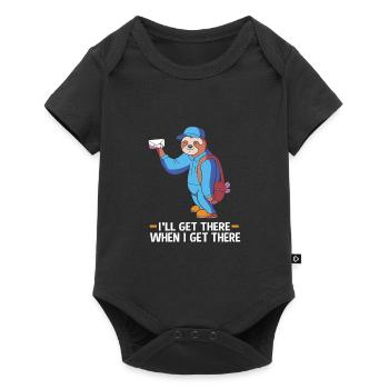 Postbote - Baby Premium Kurzarmbody - Schwarz - Vorne