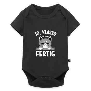 10. Klasse Geschafft Absolvent Schulende Abschluss - Baby Premium Kurzarmbody - Schwarz - Vorne