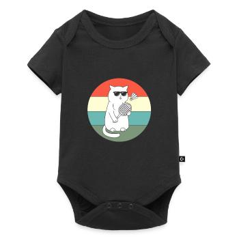 Badminton - Baby Premium short-sleeve bodysuit - black - Front