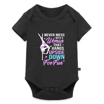 Pole Dance - Baby Premium Kurzarmbody - Schwarz - Vorne