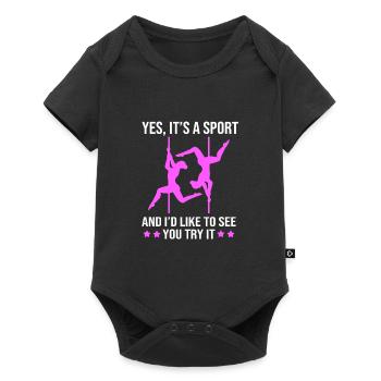 Pole Dance - Baby Premium short-sleeve bodysuit - black - Front