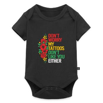 Tattoo Artist Tattoo Artist Tattooed Tattoo - Baby Premium short-sleeve bodysuit - black - Front