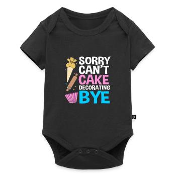 Cake Tartlet Decoration Cake - Baby Premium short-sleeve bodysuit - black - Front