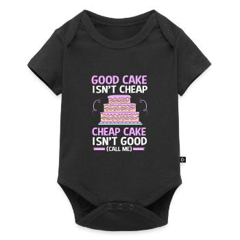 Cake Tartlet Decoration Cake - Baby Premium short-sleeve bodysuit - black - Front
