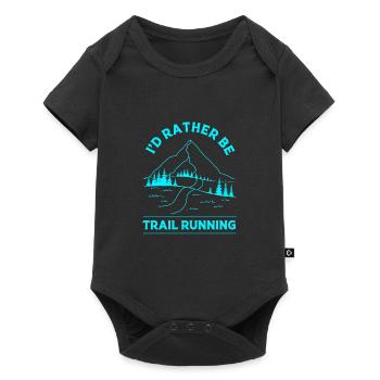 Trail running - Baby Premium short-sleeve bodysuit - black - Front