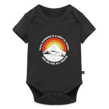 Trail running - Baby Premium short-sleeve bodysuit - black - Front