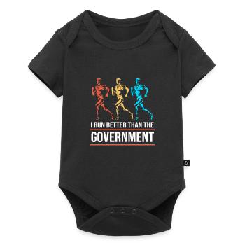 Marathon Marathon Runner - Baby Premium short-sleeve bodysuit - black - Front