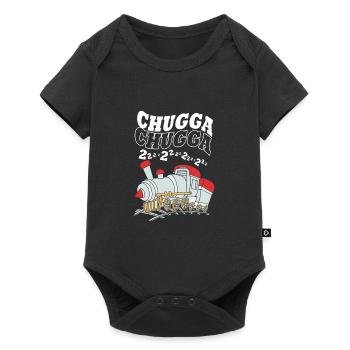 Children's Birthday Train Train Driver Locomotive - Baby Premium short-sleeve bodysuit - black - Front