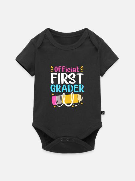 Erstklässler - Baby Premium Kurzarmbody - Schwarz