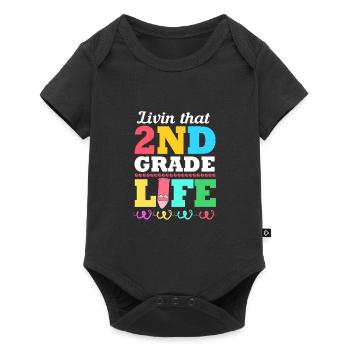 2e année - Body à manches courtes Premium Bébé - noir - Devant