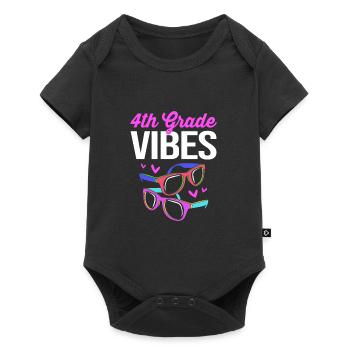 4e année - Body à manches courtes Premium Bébé - noir - Devant