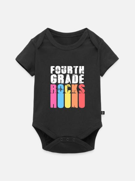 4. Klasse - Baby Premium Kurzarmbody - Schwarz