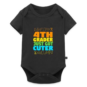 4e année - Body à manches courtes Premium Bébé - noir - Devant