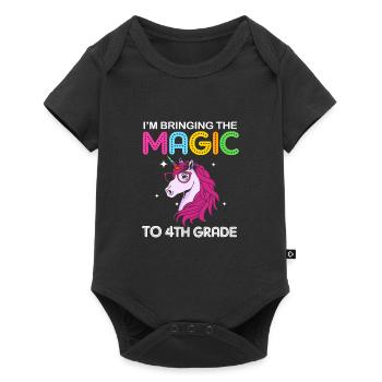 4e année - Body à manches courtes Premium Bébé - noir - Devant