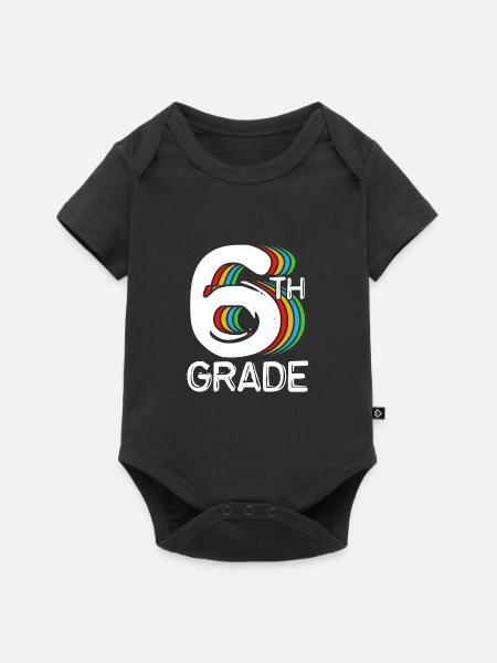 6. Klasse - Baby Premium Kurzarmbody - Schwarz