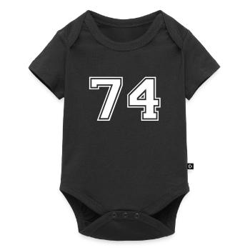 74 - Baby Premium short-sleeve bodysuit - black - Front