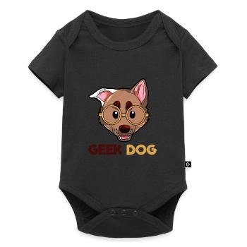Geek Dog - Baby Premium short-sleeve bodysuit - black - Front