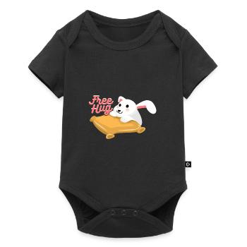 Hug Rabbit - Baby Premium short-sleeve bodysuit - black - Front