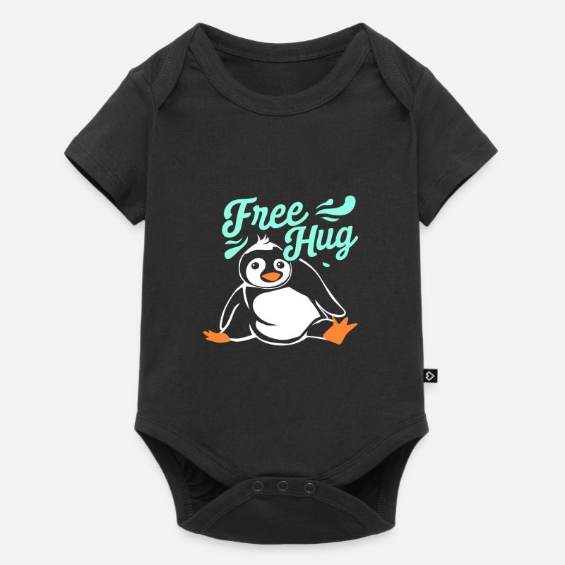 Hug Penguin - Baby Premium short-sleeve bodysuit - black