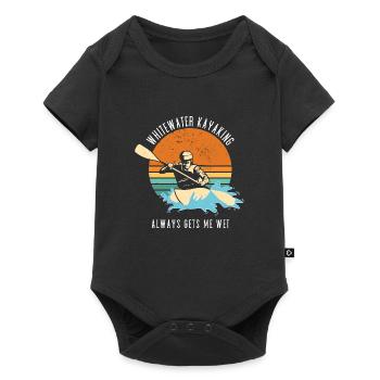 Whitewater Kayaking Always Gets Me Wet - Baby Premium short-sleeve bodysuit - black - Front