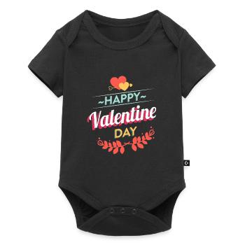 Happy Valentines Day ... Happy Valentines Day - Baby Premium short-sleeve bodysuit - black - Front