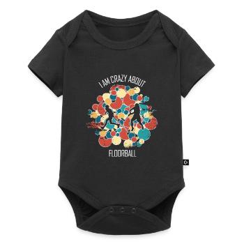 Floorball, Floorball, Field Hockey, Indoor Hockey - Baby Premium short-sleeve bodysuit - black - Front