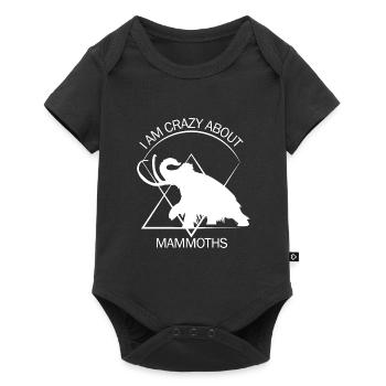 Drôle de mammouth âge de pierre âge glaciaire conception préhistorique - Body à manches courtes Premium Bébé - noir - Devant