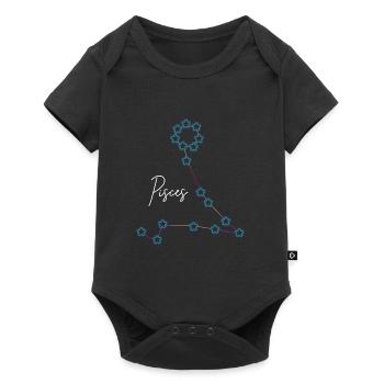 Signes du zodiaque Poissons Constellation - Body à manches courtes Premium Bébé - noir - Devant
