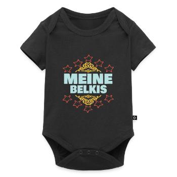 Belkis als Mädchen - Baby Premium Kurzarmbody - Schwarz - Vorne