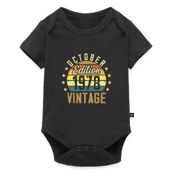 Die Legenden wurden im Oktober 1978 - 1978 geboren - Baby Premium Kurzarmbody - Schwarz - Vorne