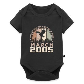 Incomparable since March 2005, 19th Anniversary - Baby Premium short-sleeve bodysuit - black - Front