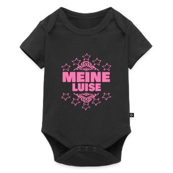 Luise als Mädchen - Baby Premium Kurzarmbody - Schwarz - Vorne