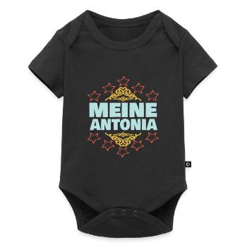 Girl Antonia - Baby Premium short-sleeve bodysuit - black - Front